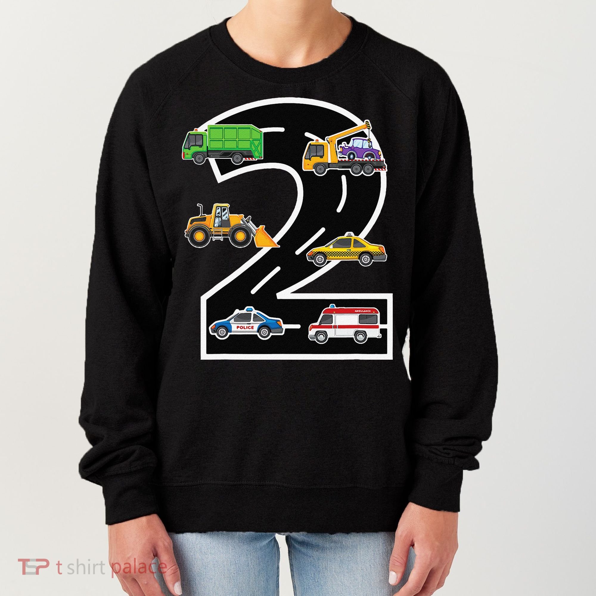 Two 2yr 2nd Birthday 2 Years Old 2nd Birthday Decoration Women's Sweatshirt