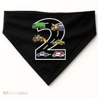Two 2yr 2nd Birthday 2 Years Old 2nd Birthday Decoration USA-Made Doggie Bandana thumb 0