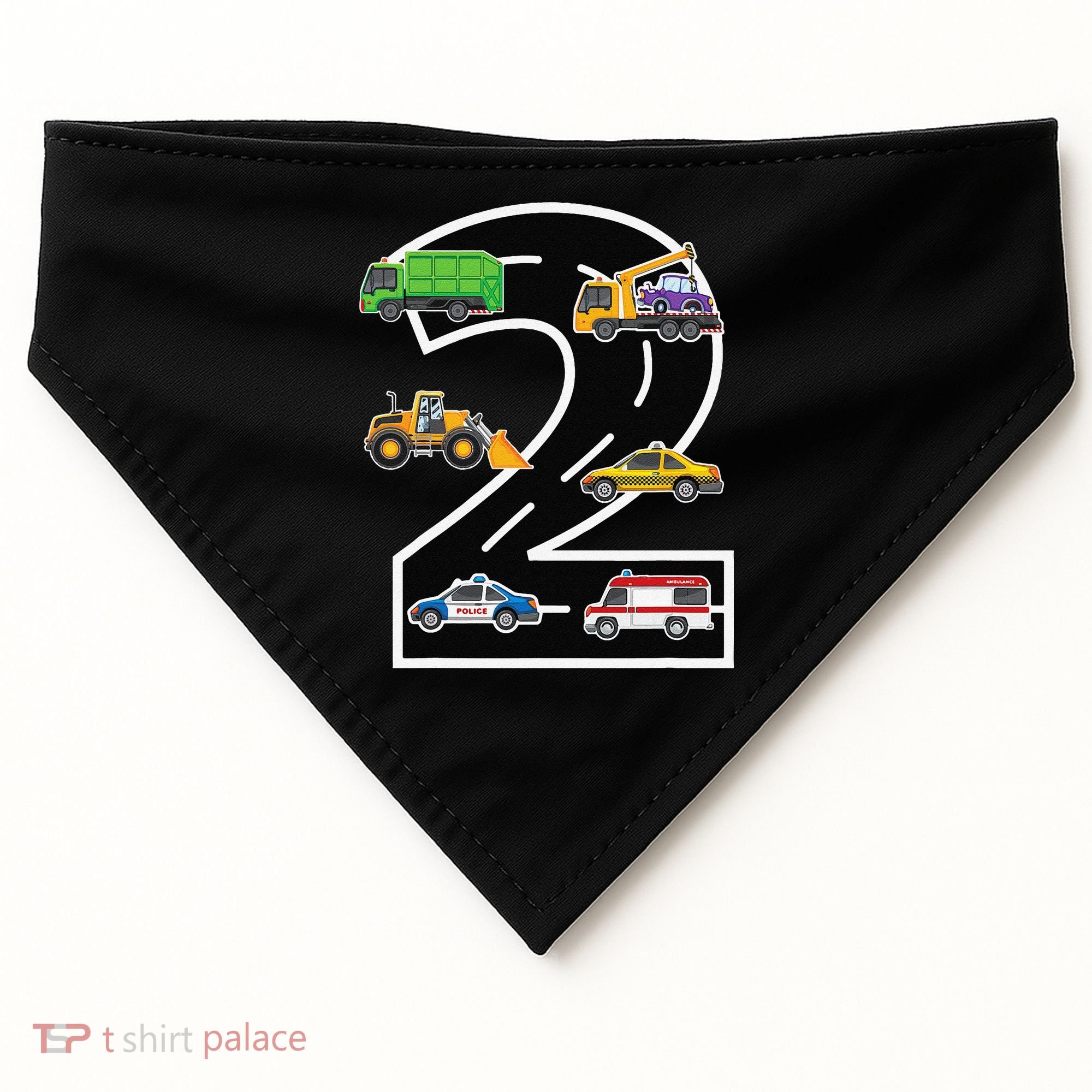 Two 2yr 2nd Birthday 2 Years Old 2nd Birthday Decoration USA-Made Doggie Bandana