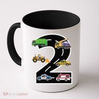 Two 2yr 2nd Birthday 2 Years Old 2nd Birthday Decoration Coffee Mug thumb 0
