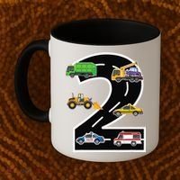 Two 2yr 2nd Birthday 2 Years Old 2nd Birthday Decoration Coffee Mug thumb 2