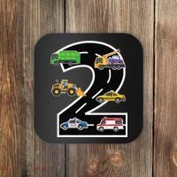 Two 2yr 2nd Birthday 2 Years Old 2nd Birthday Decoration Coaster thumb 0