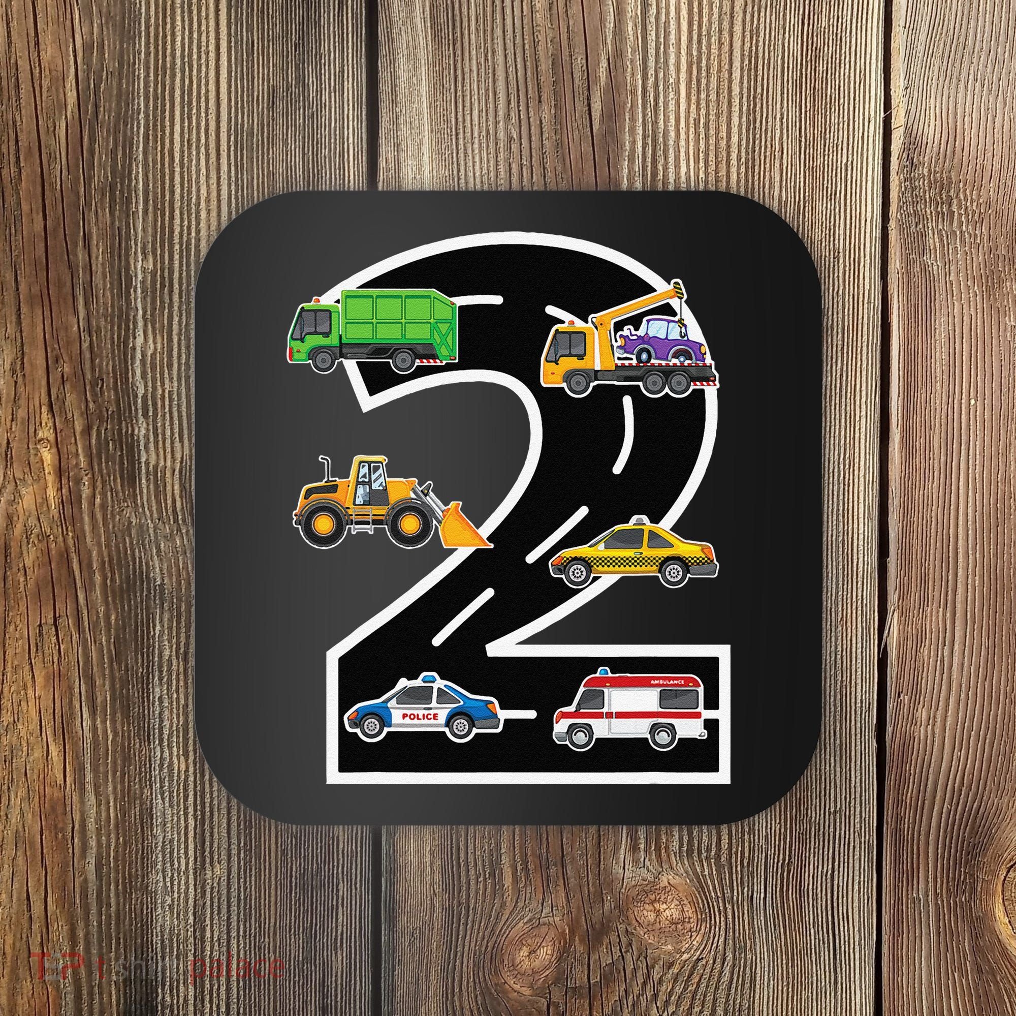 Two 2yr 2nd Birthday 2 Years Old 2nd Birthday Decoration Coaster