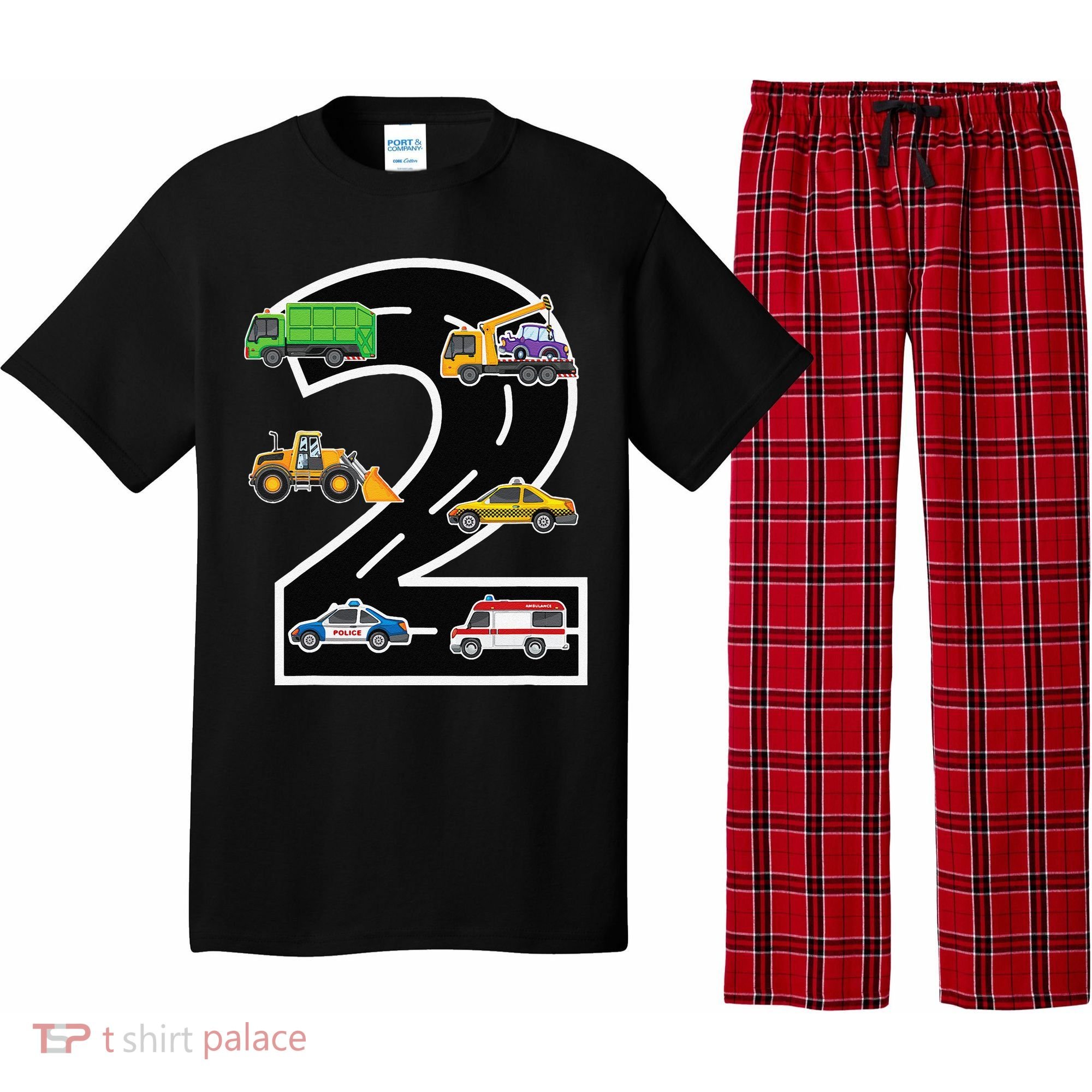 Two 2yr 2nd Birthday 2 Years Old 2nd Birthday Decoration Pajama Set