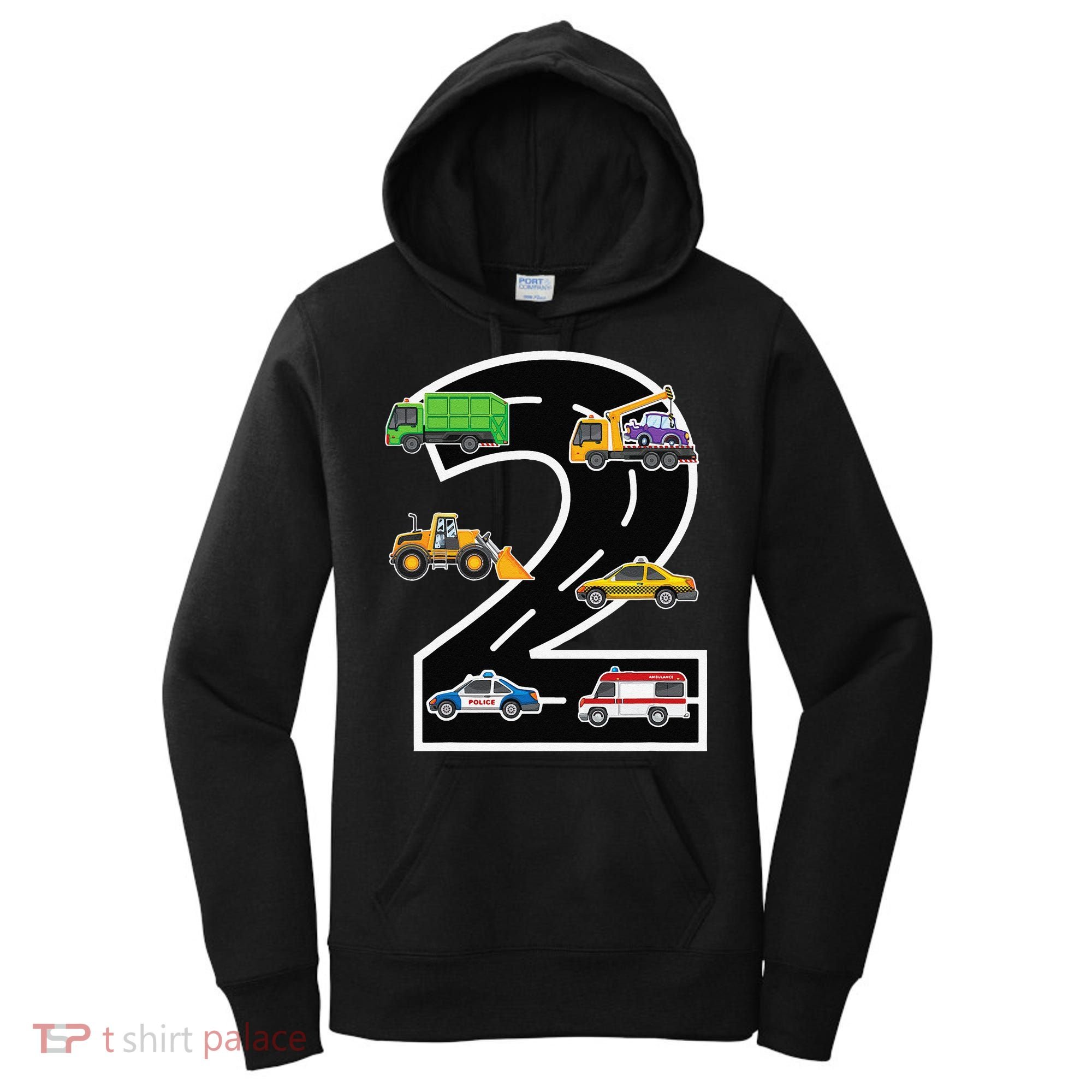 Two 2yr 2nd Birthday 2 Years Old 2nd Birthday Decoration Women's Hoodie