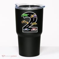 Two 2yr 2nd Birthday 2 Years Old 2nd Birthday Decoration Tumbler thumb 0