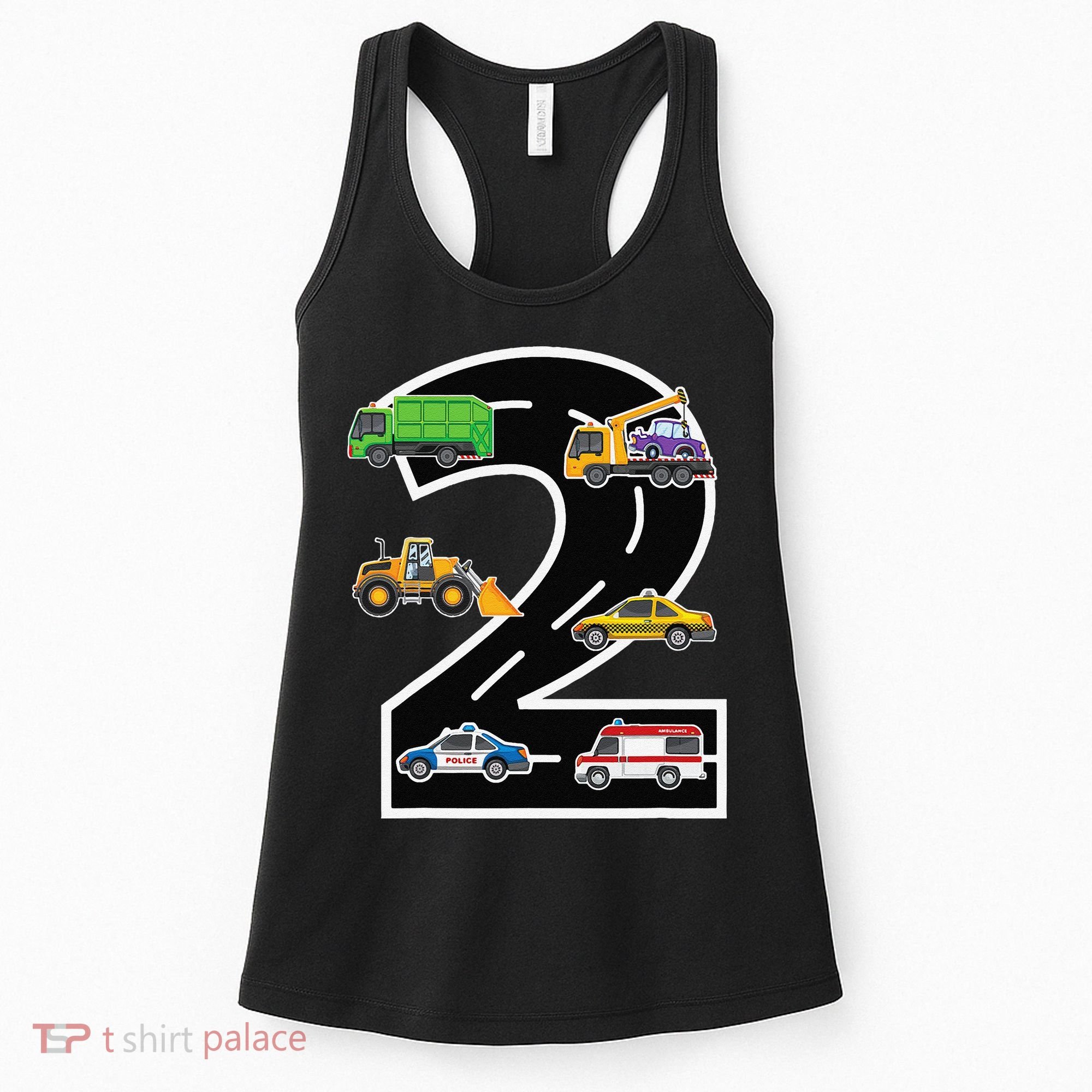 Two 2yr 2nd Birthday 2 Years Old 2nd Birthday Decoration Women's Tank Top