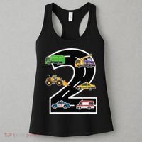 Two 2yr 2nd Birthday 2 Years Old 2nd Birthday Decoration Women's Tank Top thumb 3