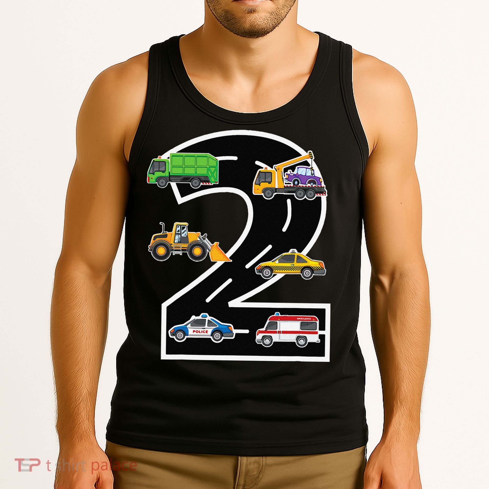 Two 2yr 2nd Birthday 2 Years Old 2nd Birthday Decoration Tank Top