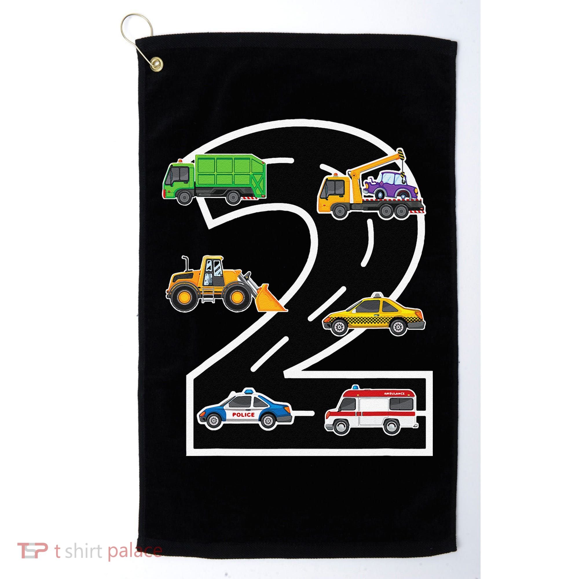Two 2yr 2nd Birthday 2 Years Old 2nd Birthday Decoration Golf Towel
