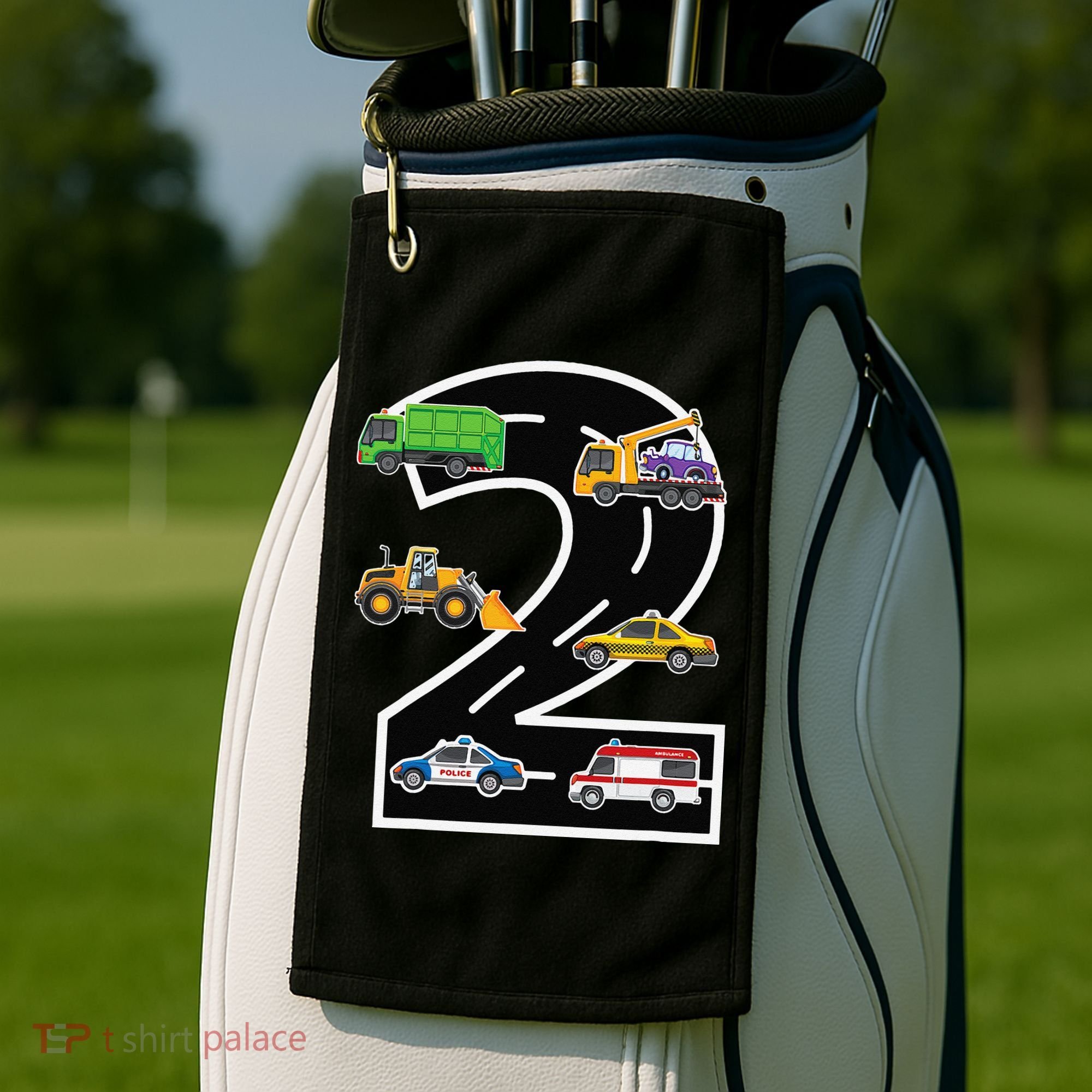 Two 2yr 2nd Birthday 2 Years Old 2nd Birthday Decoration Golf Towel