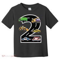 Two 2yr 2nd Birthday 2 Years Old 2nd Birthday Decoration Toddler T-Shirt thumb 0