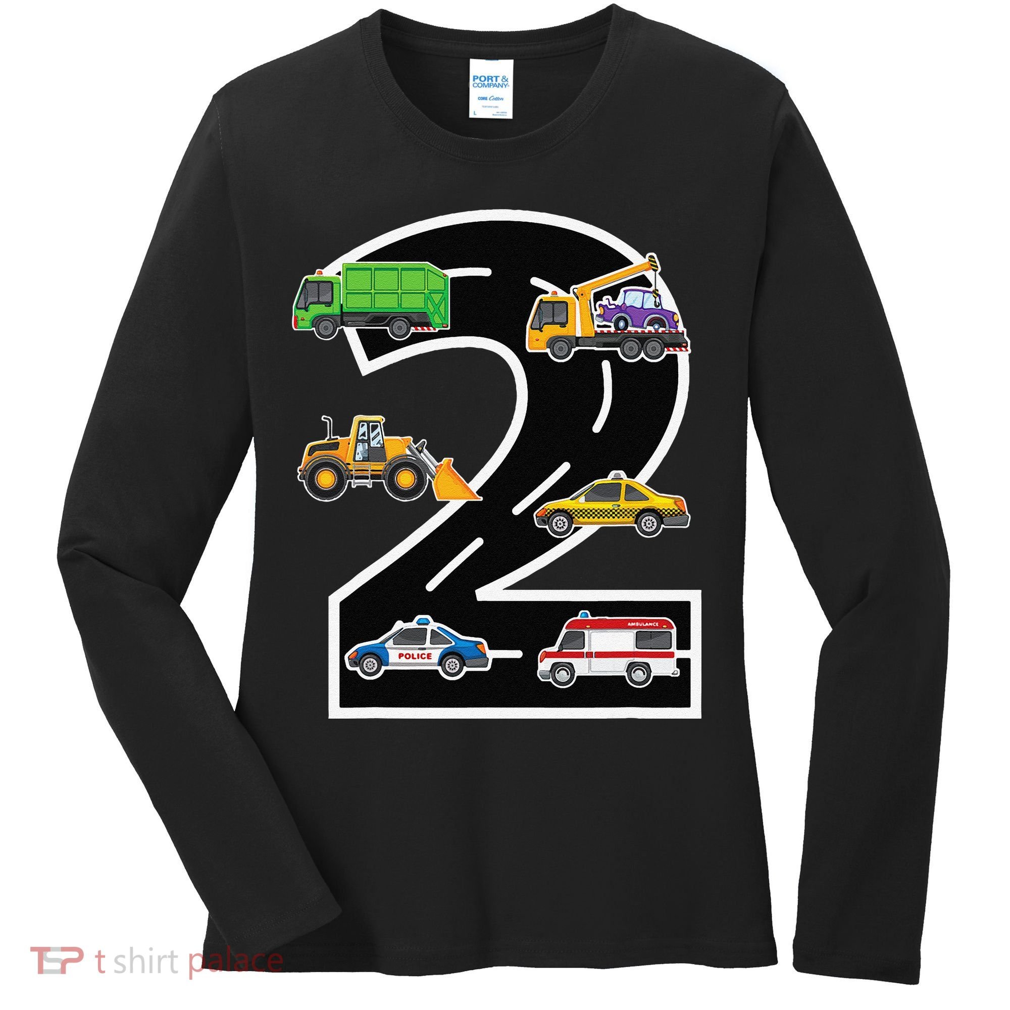Two 2yr 2nd Birthday 2 Years Old 2nd Birthday Decoration Women's Long Sleeve Shirt
