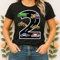 Two 2yr 2nd Birthday 2 Years Old 2nd Birthday Decoration Women's T-Shirt thumb 2