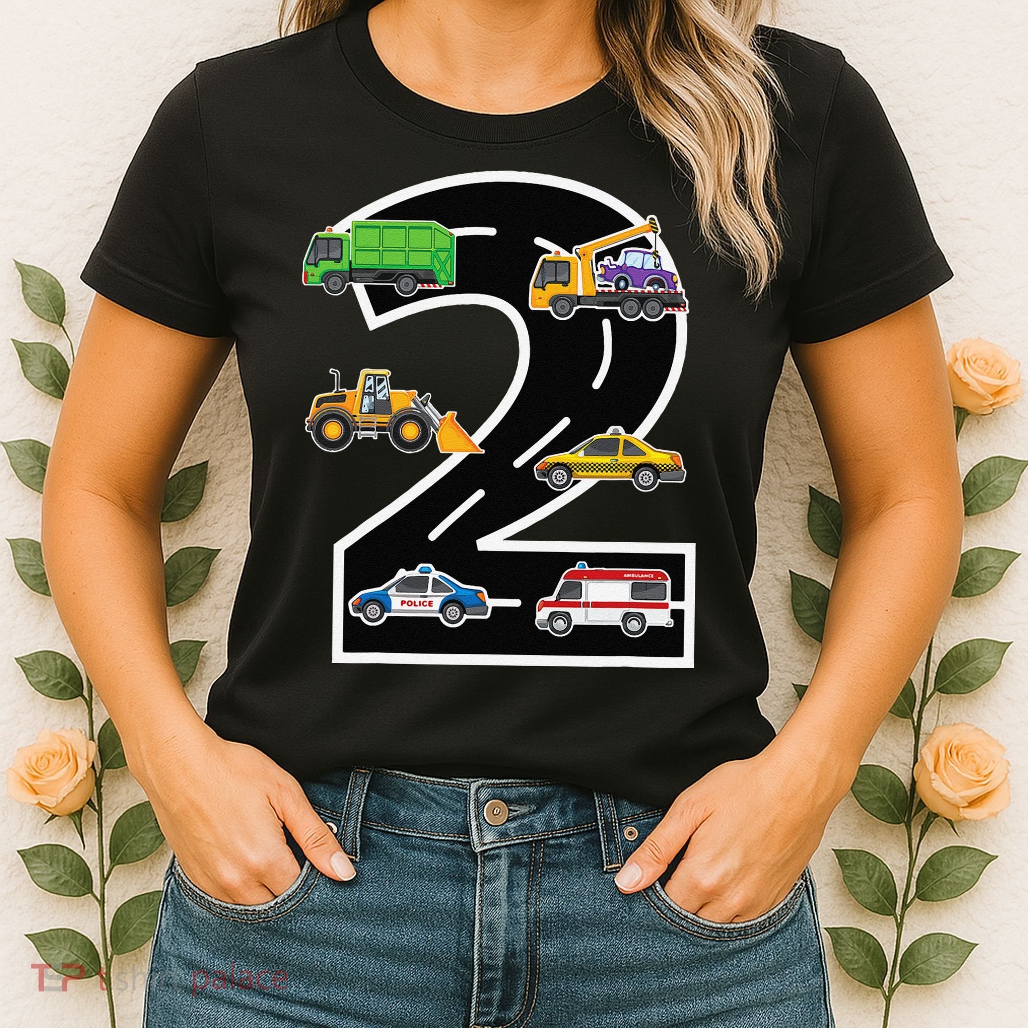 Two 2yr 2nd Birthday 2 Years Old 2nd Birthday Decoration Women's T-Shirt