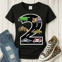 Two 2yr 2nd Birthday 2 Years Old 2nd Birthday Decoration Women's T-Shirt thumb 3