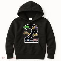 Two 2yr 2nd Birthday 2 Years Old 2nd Birthday Decoration Kids Hoodie thumb 0