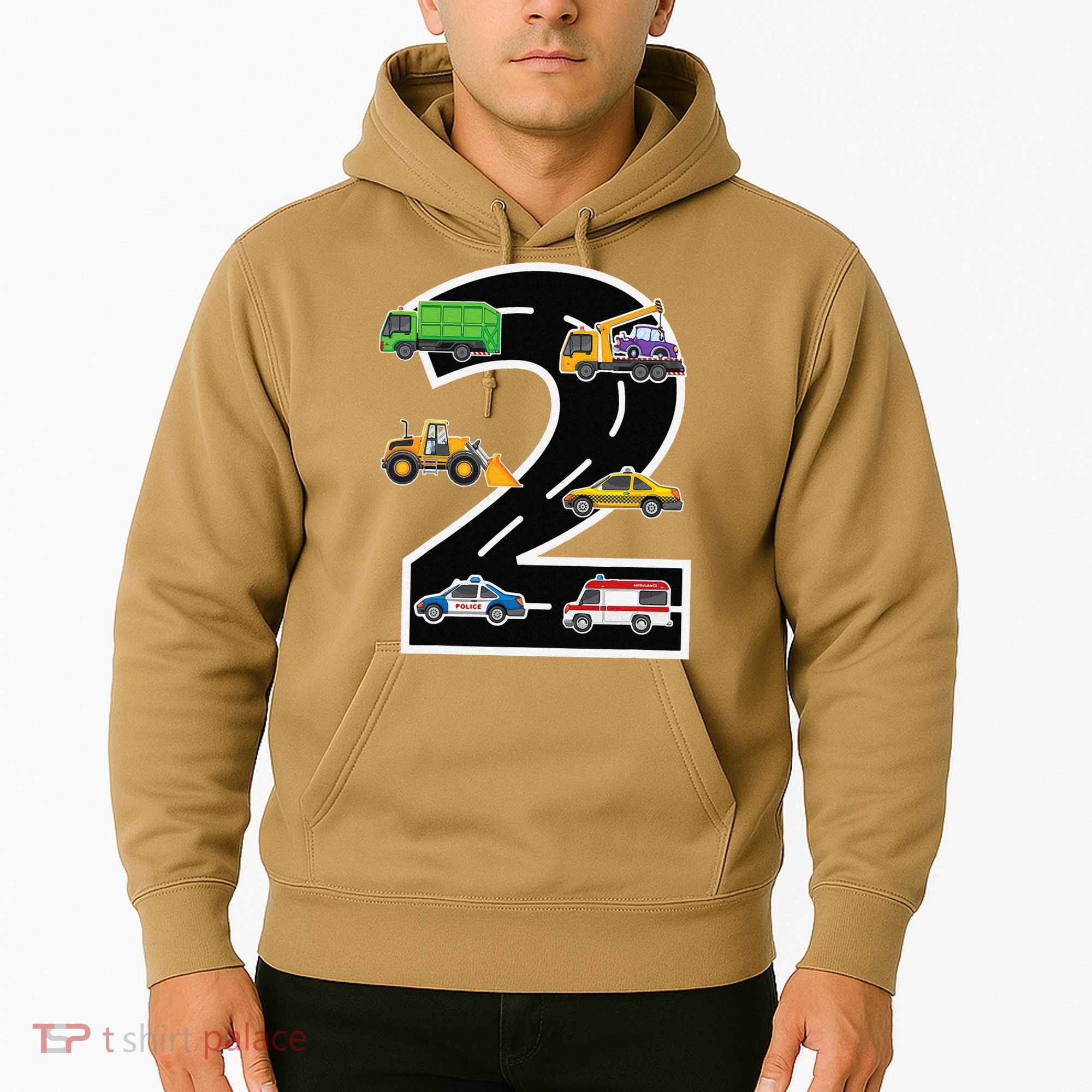 Two 2yr 2nd Birthday 2 Years Old 2nd Birthday Decoration Hoodie