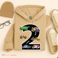 Two 2yr 2nd Birthday 2 Years Old 2nd Birthday Decoration Hoodie thumb 4