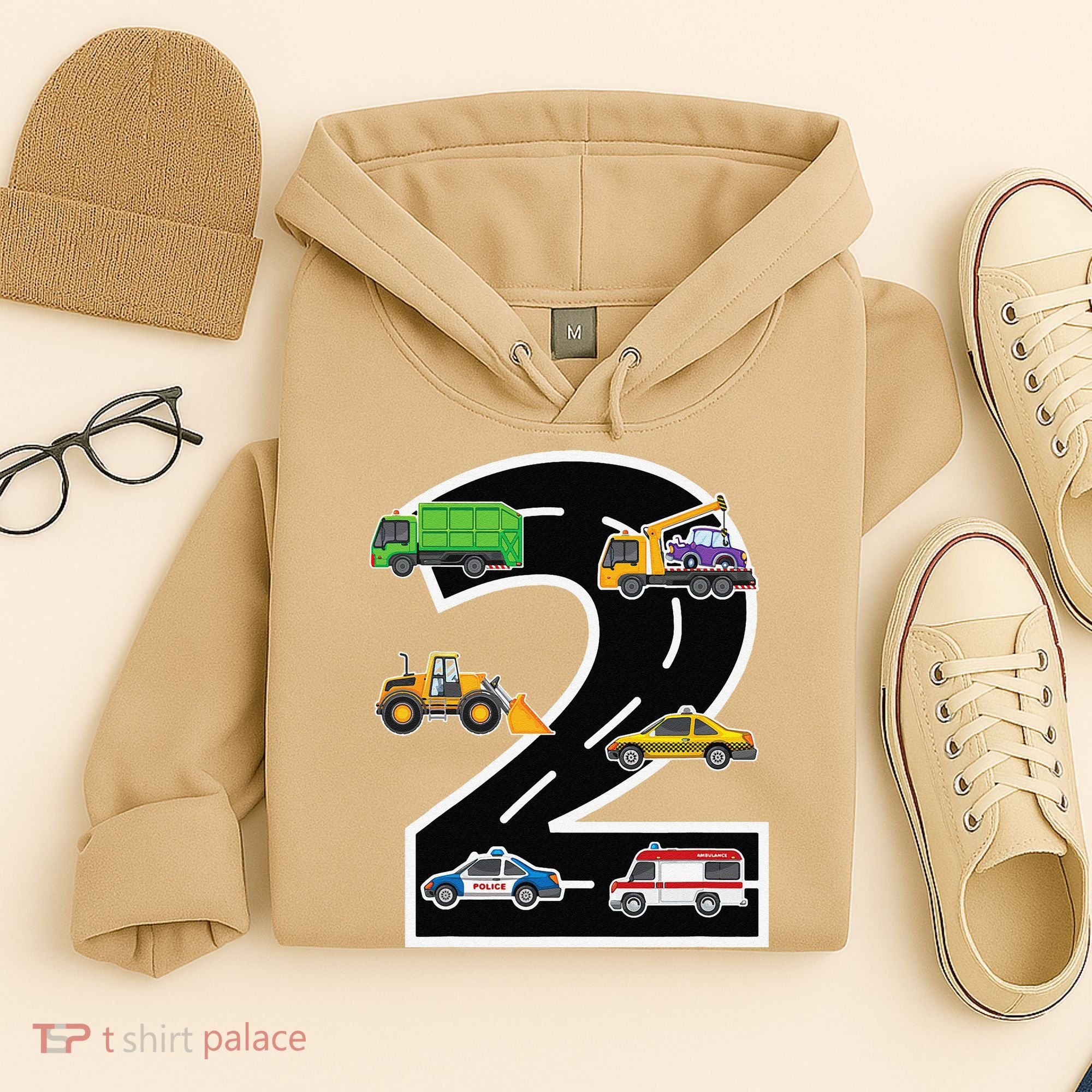 Two 2yr 2nd Birthday 2 Years Old 2nd Birthday Decoration Hoodie