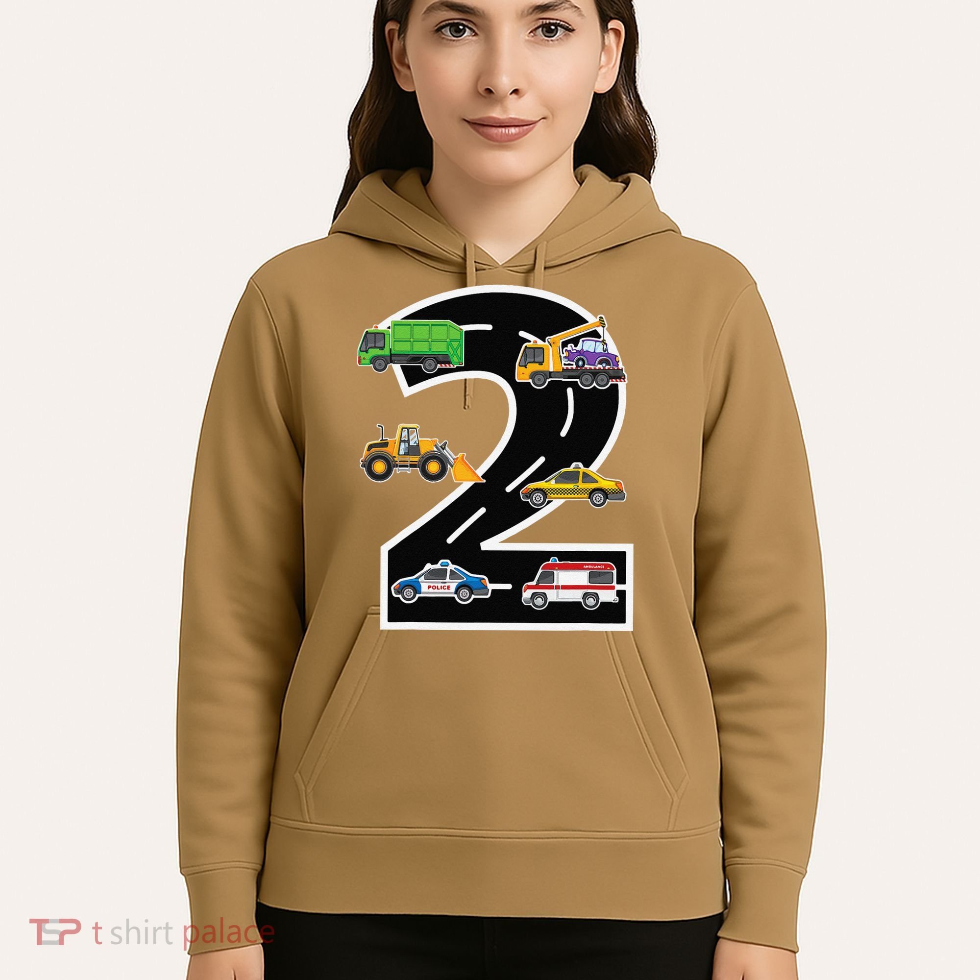 Two 2yr 2nd Birthday 2 Years Old 2nd Birthday Decoration Hoodie