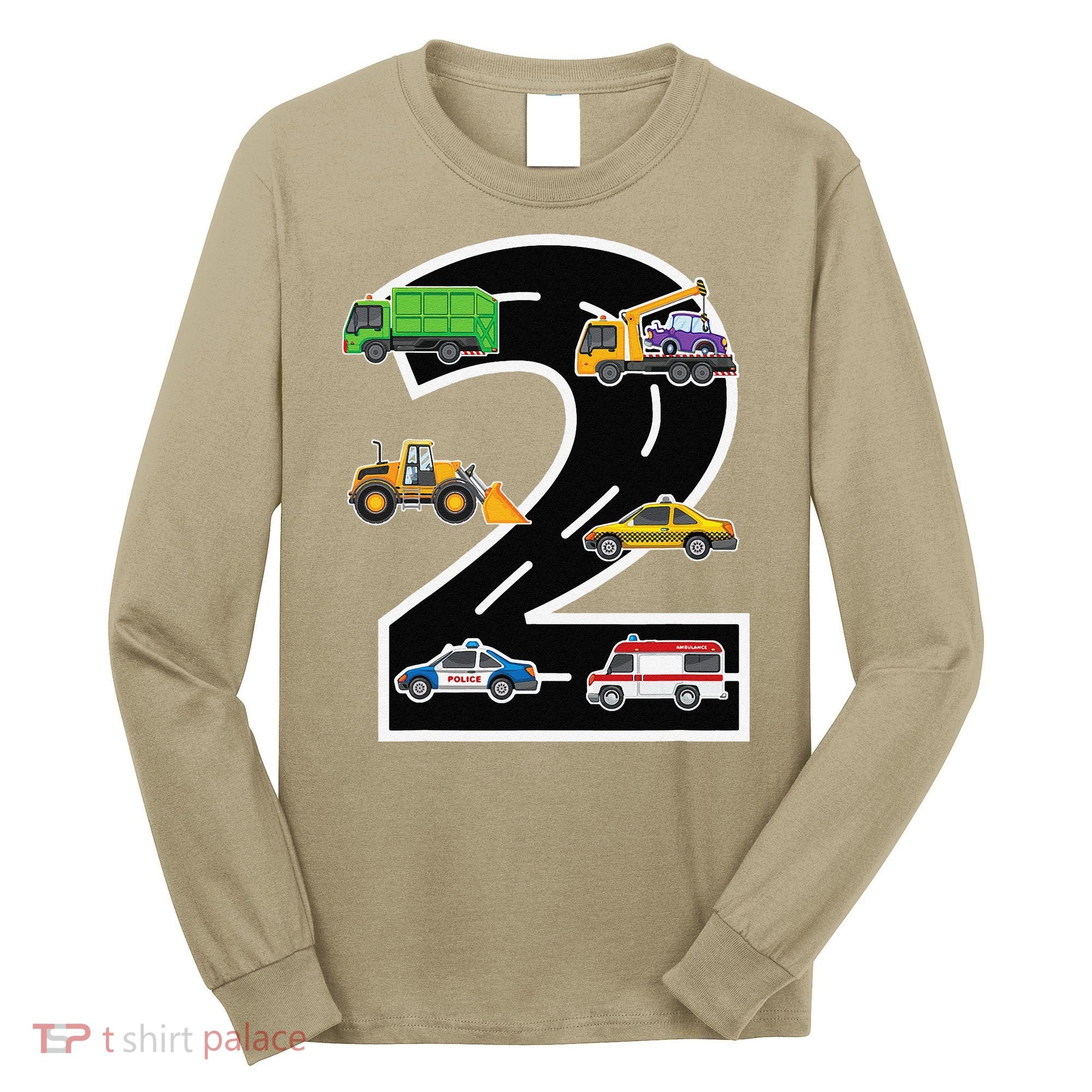 Two 2yr 2nd Birthday 2 Years Old 2nd Birthday Decoration Long Sleeve Shirt