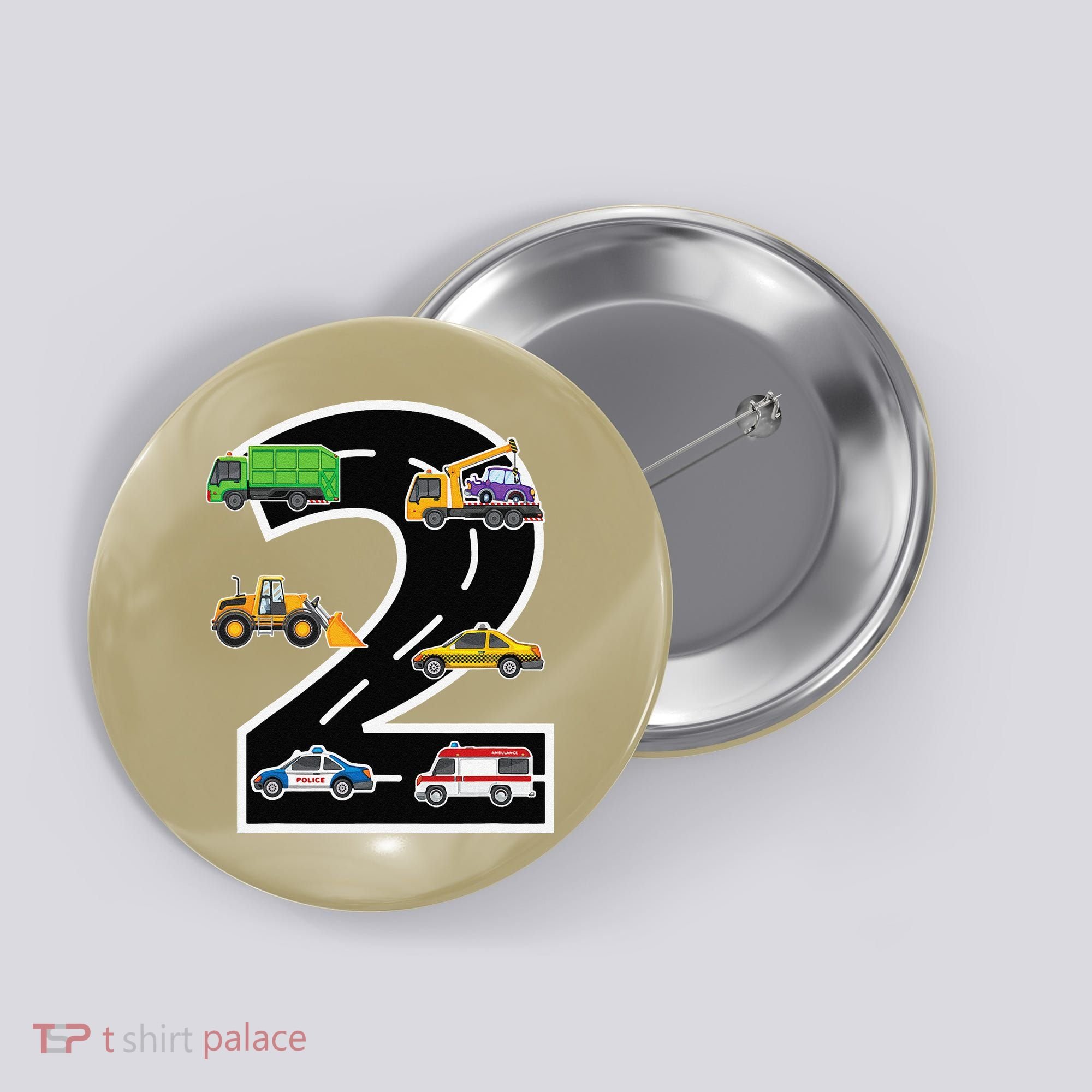 Two 2yr 2nd Birthday 2 Years Old 2nd Birthday Decoration Button