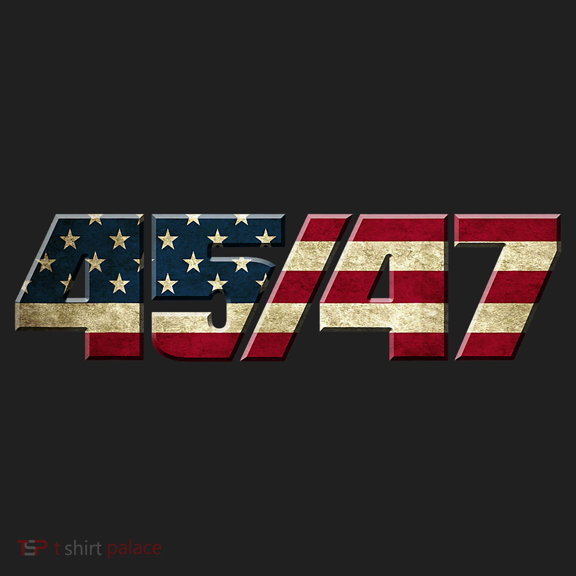 Trump 2024 45 47 American Flag Tumbler