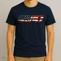 Trump 2024 45 47 American Flag T-Shirt thumb 3