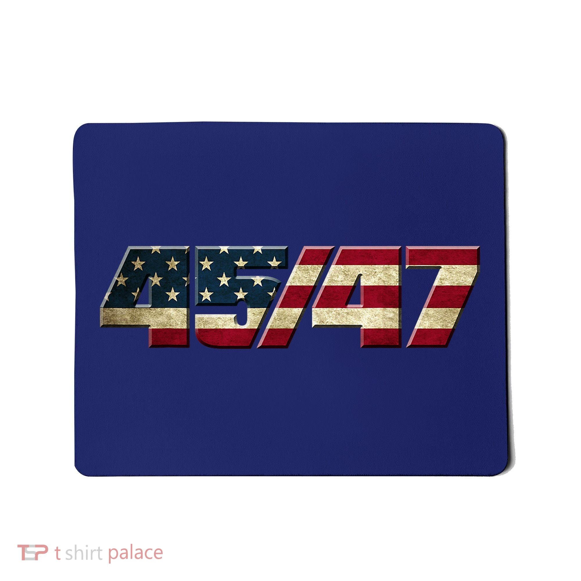 Trump 2024 45 47 American Flag Mousepad