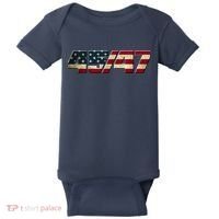 Trump 2024 45 47 American Flag Baby Bodysuit thumb 0
