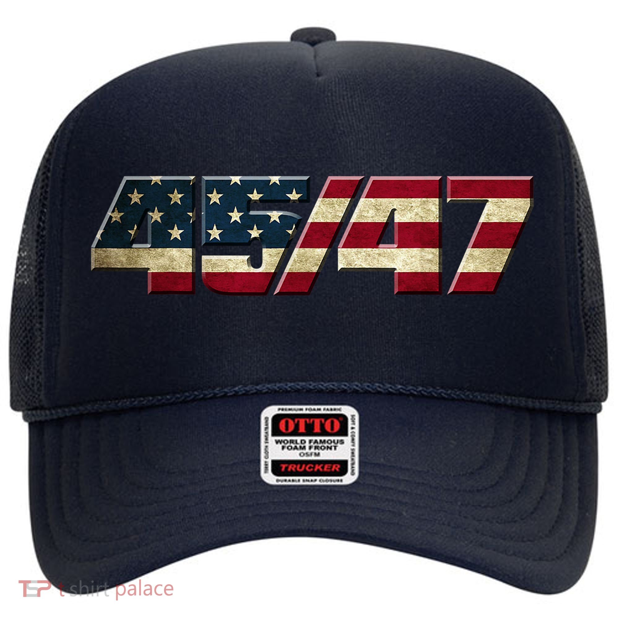 Trump 2024 45 47 American Flag Hat