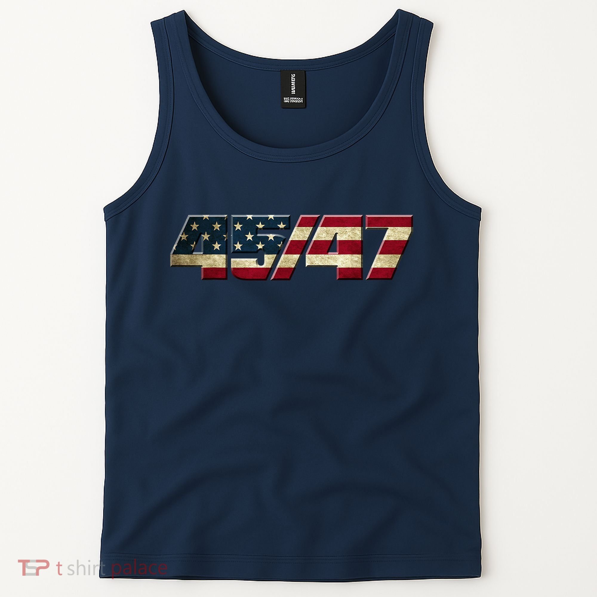 Trump 2024 45 47 American Flag Tank Top
