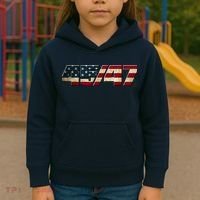 Trump 2024 45 47 American Flag Kids Hoodie thumb 3