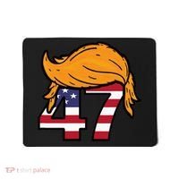 TRUMP 47th President Hair Mousepad thumb 0
