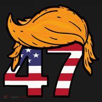 TRUMP 47th President Hair Baby Bodysuit thumb 2