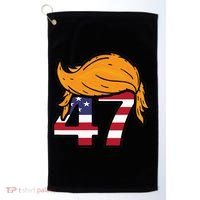 TRUMP 47th President Hair Golf Towel thumb 0