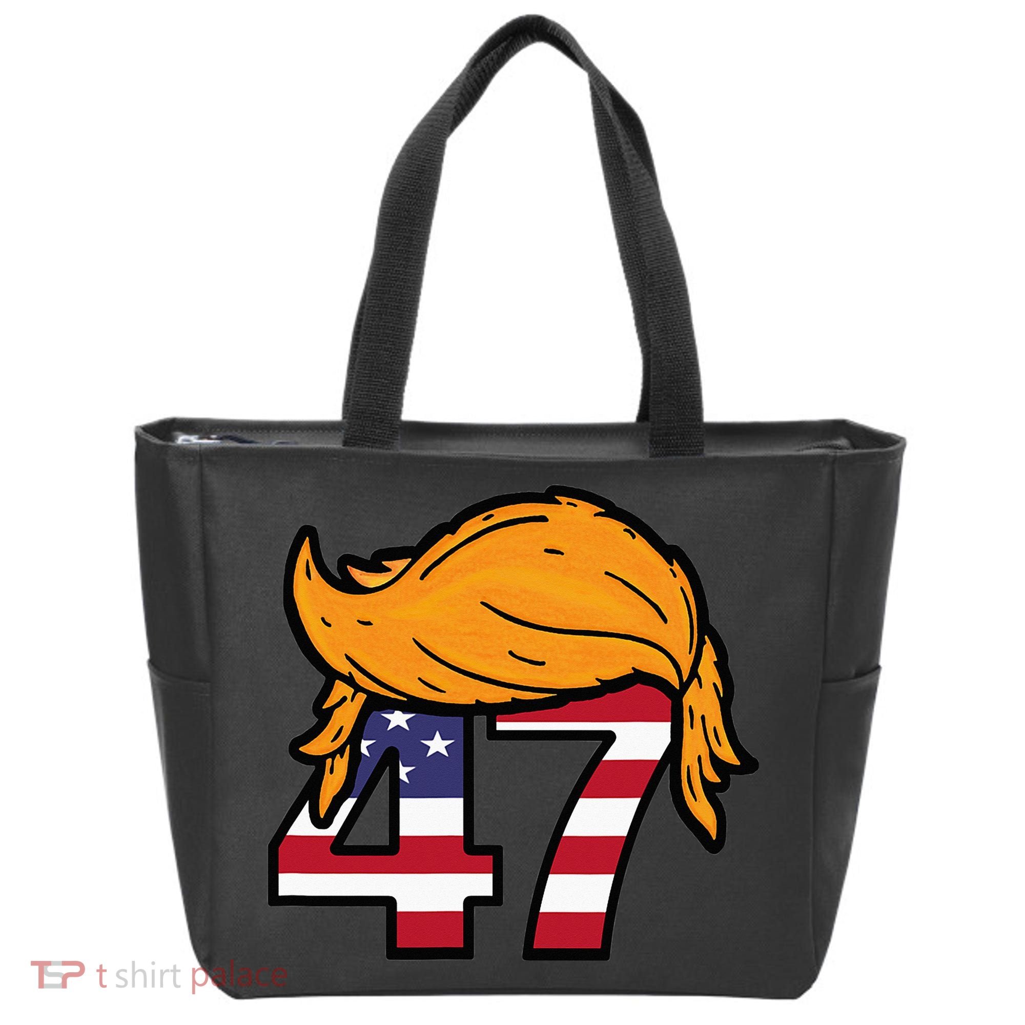 TRUMP 47th President Hair Tote Bag