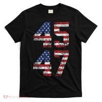 Trump 2024 45 47 Vintage Usa Flag T-Shirt thumb 0