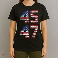 Trump 2024 45 47 Vintage Usa Flag T-Shirt thumb 4