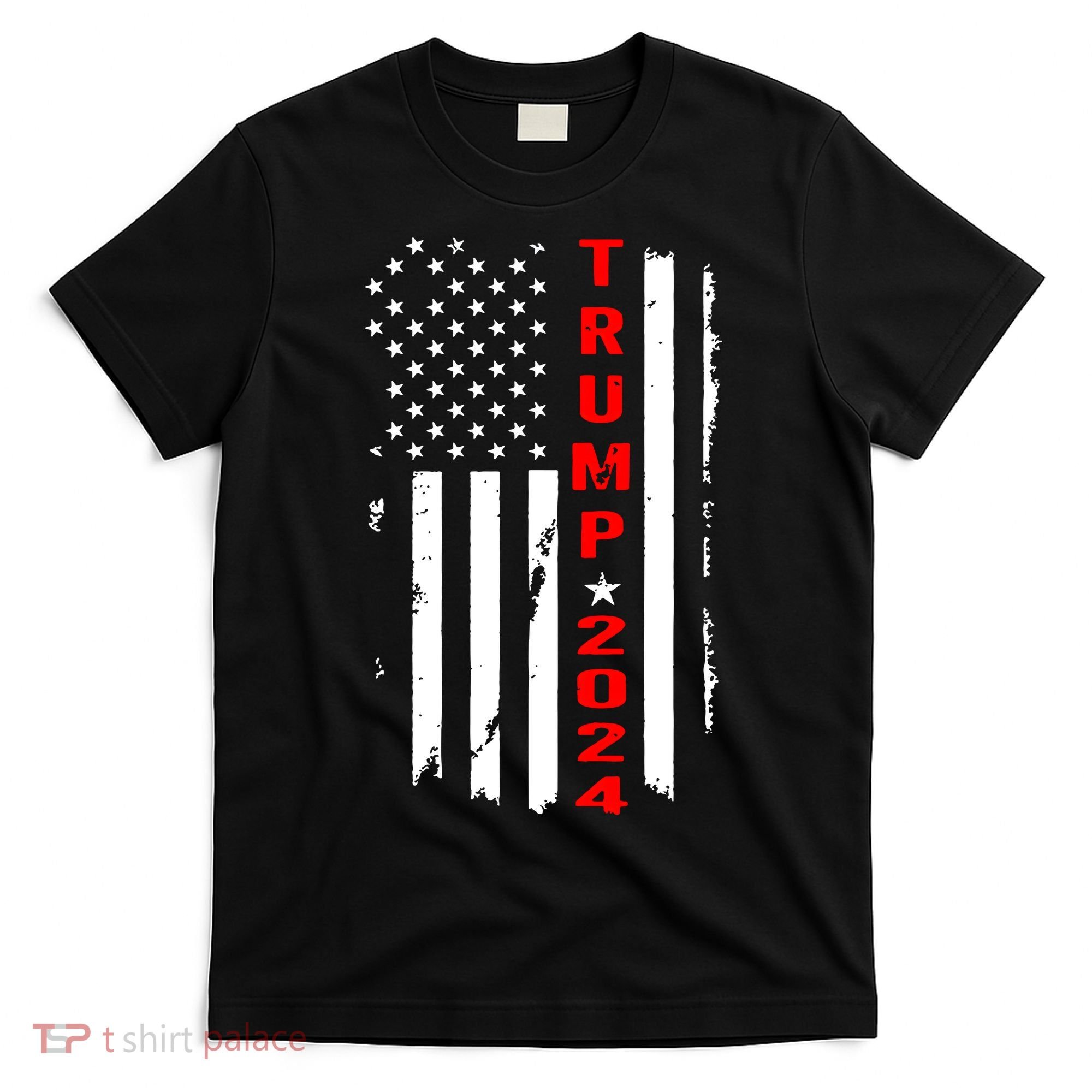 Trump 2024 American Flag Vintage T-Shirt