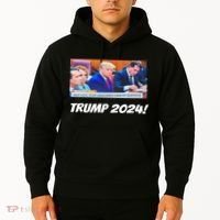 Trump 2024 Arraignment Inside Courthouse Hoodie thumb 2