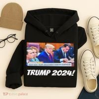 Trump 2024 Arraignment Inside Courthouse Hoodie thumb 4