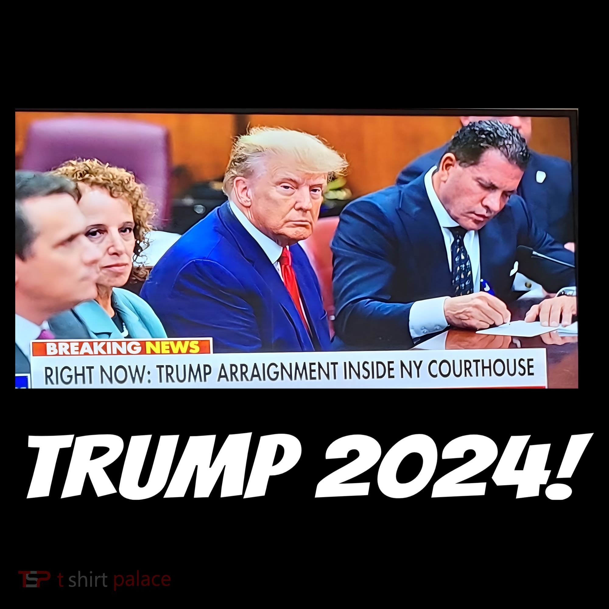 Trump 2024 Arraignment Inside Courthouse Hoodie