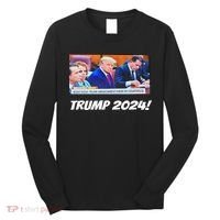 Trump 2024 Arraignment Inside Courthouse Long Sleeve Shirt thumb 0