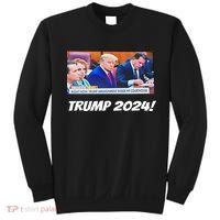 Trump 2024 Arraignment Inside Courthouse Sweatshirt thumb 0