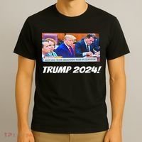 Trump 2024 Arraignment Inside Courthouse T-Shirt thumb 3