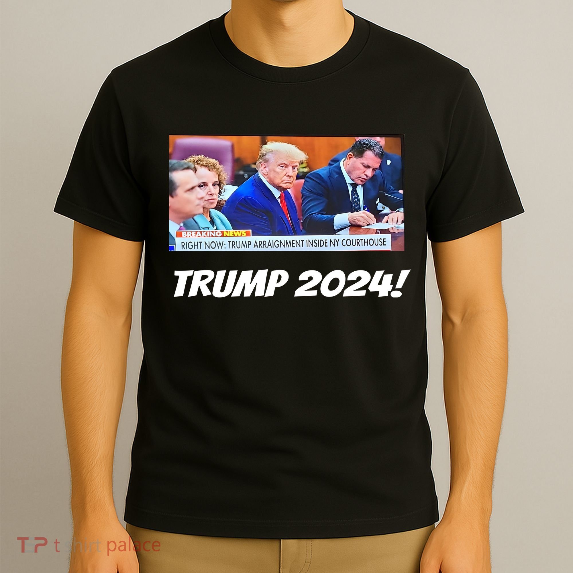 Trump 2024 Arraignment Inside Courthouse T-Shirt