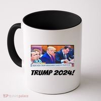 Trump 2024 Arraignment Inside Courthouse Coffee Mug thumb 0