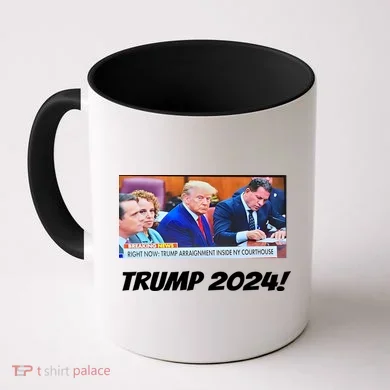 Trump 2024 Arraignment Inside Courthouse Coffee Mug
